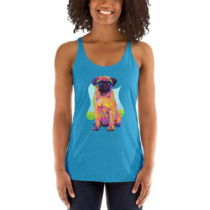 Pug Dog Racerback Tank Top