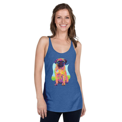 Pug Dog Racerback Tank Top