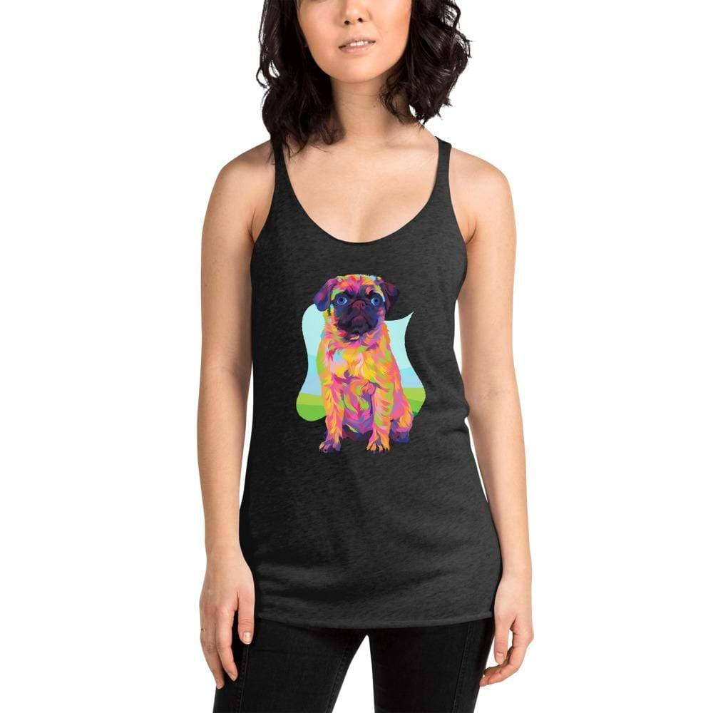 Pug Dog Racerback Tank Top