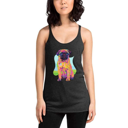 Pug Dog Racerback Tank Top
