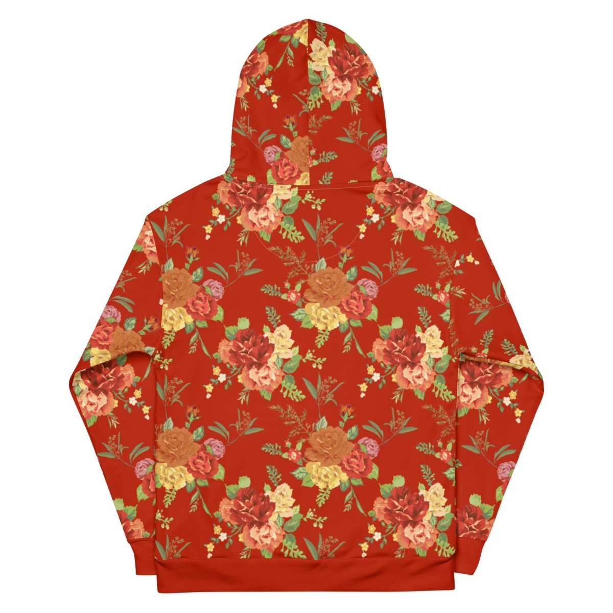 Red Floral Dog Mom Hoodie