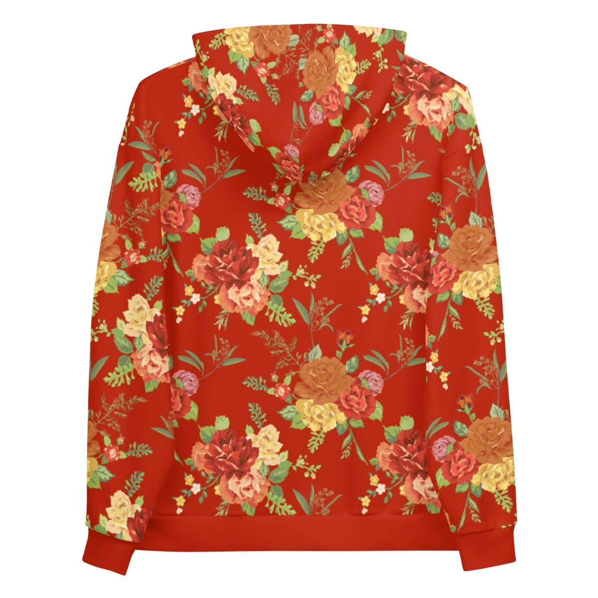 Red Floral Dog Mom Hoodie