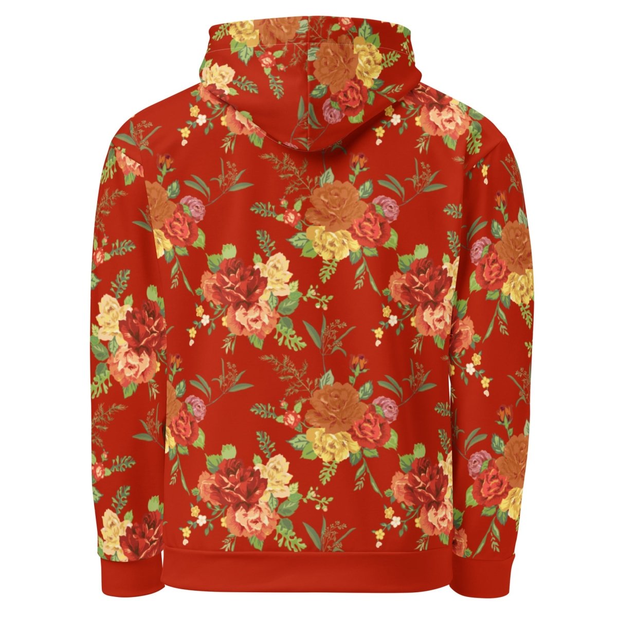 Red Floral Dog Mom Hoodie