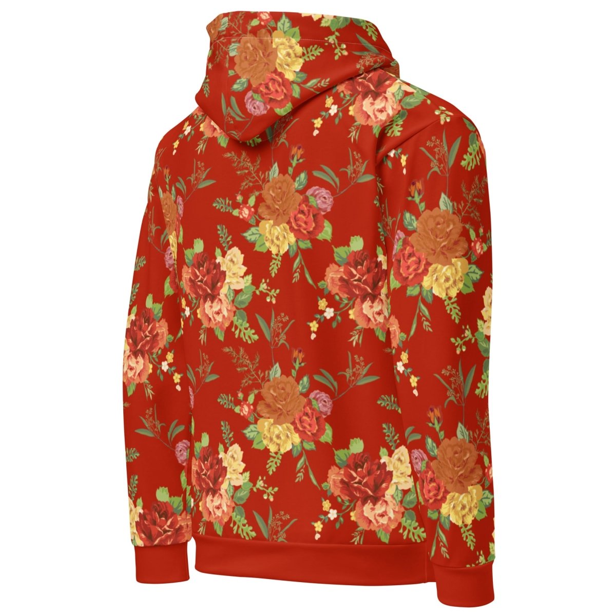 Red Floral Dog Mom Hoodie