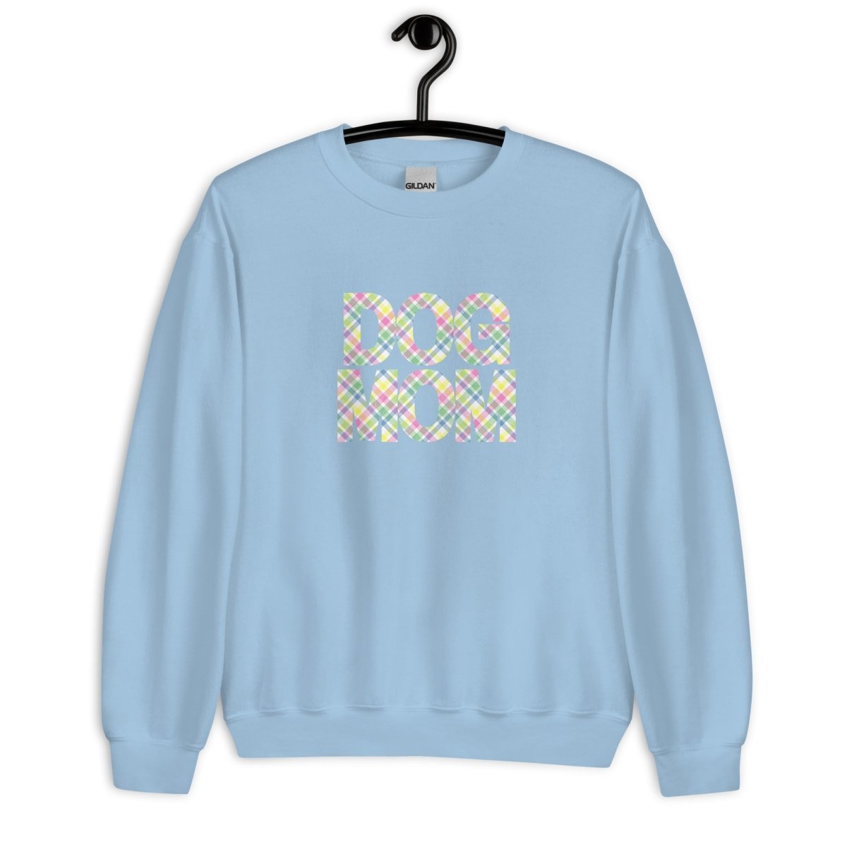 Spring Plaid Dog Mom Sweatshirt
