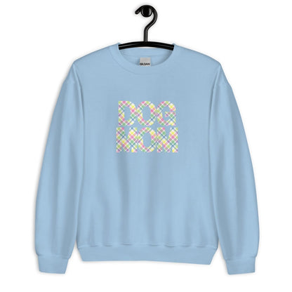 Spring Plaid Dog Mom Sweatshirt