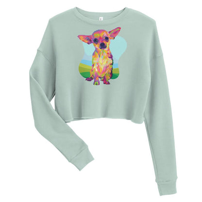 Tan Chihuahua Crop Sweatshirt