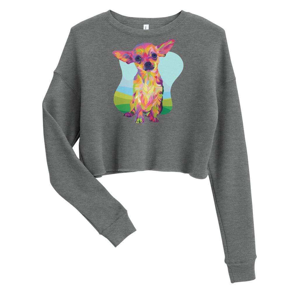 Tan Chihuahua Crop Sweatshirt