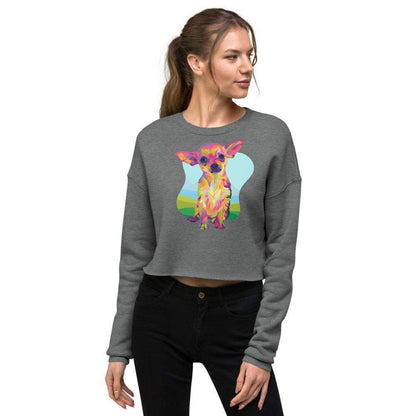 Tan Chihuahua Crop Sweatshirt