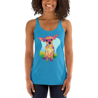 Tan Chihuahua Racerback Tank Top