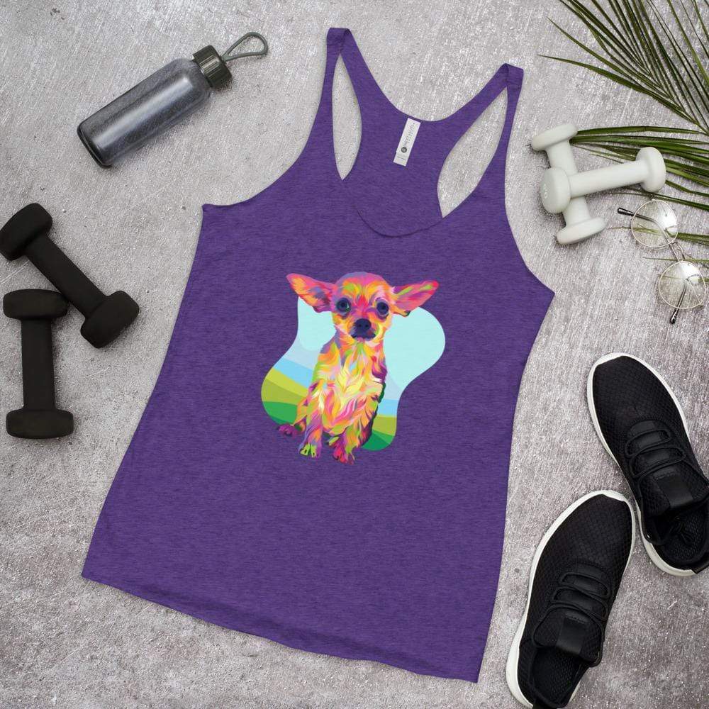 Tan Chihuahua Racerback Tank Top
