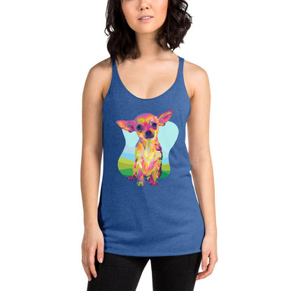 Tan Chihuahua Racerback Tank Top
