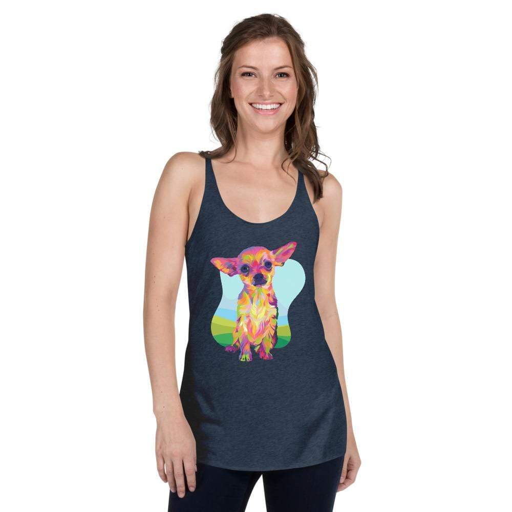 Tan Chihuahua Racerback Tank Top