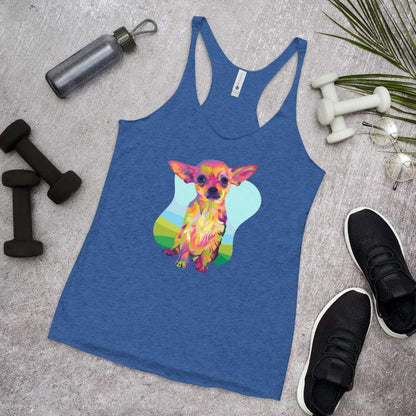 Tan Chihuahua Racerback Tank Top