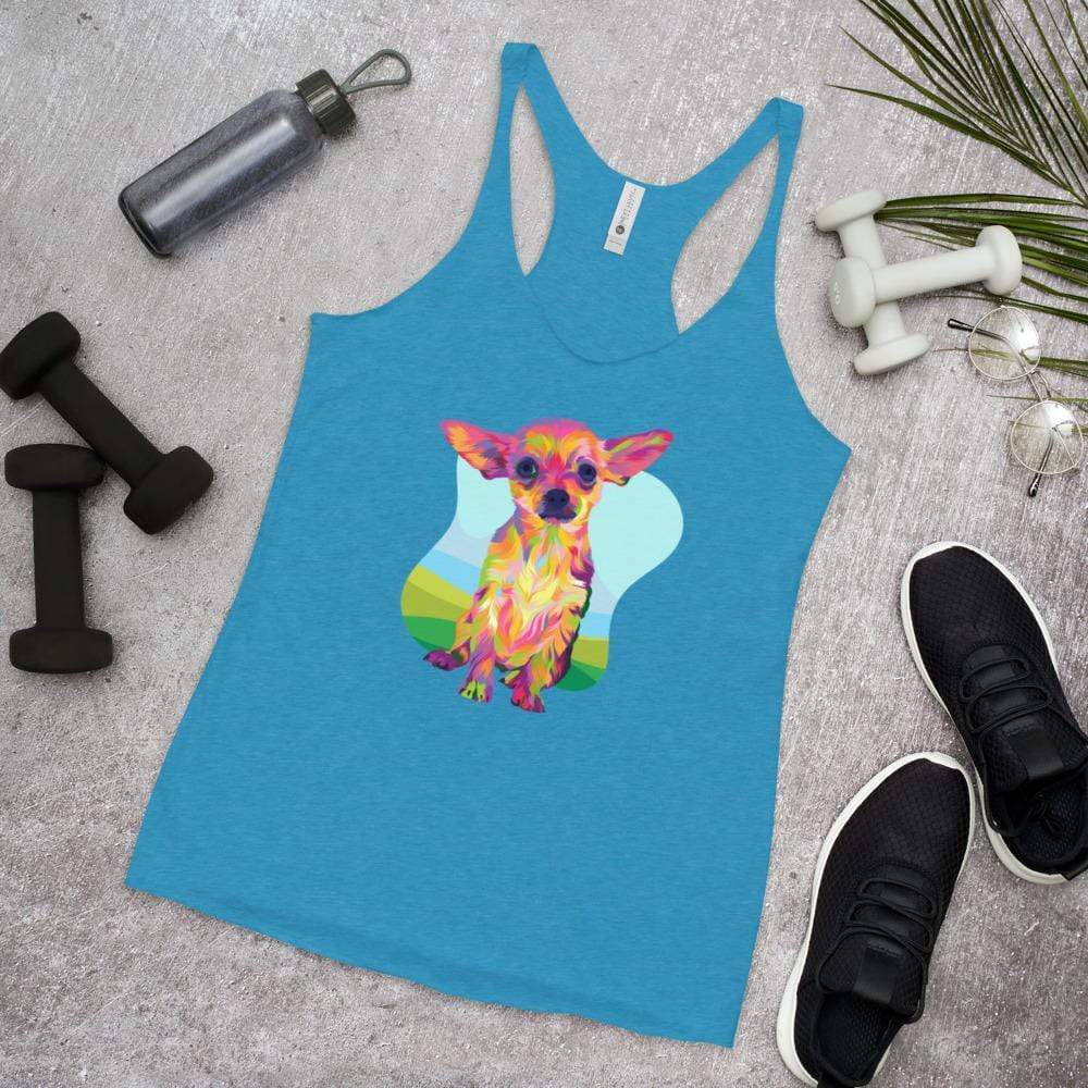 Tan Chihuahua Racerback Tank Top