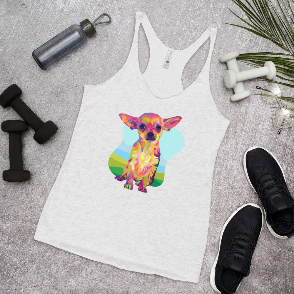 Tan Chihuahua Racerback Tank Top