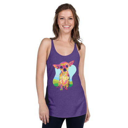 Tan Chihuahua Racerback Tank Top