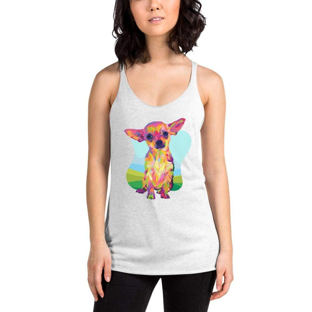 Tan Chihuahua Racerback Tank Top