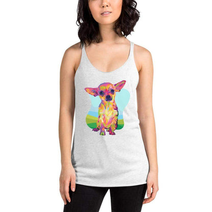 Tan Chihuahua Racerback Tank Top