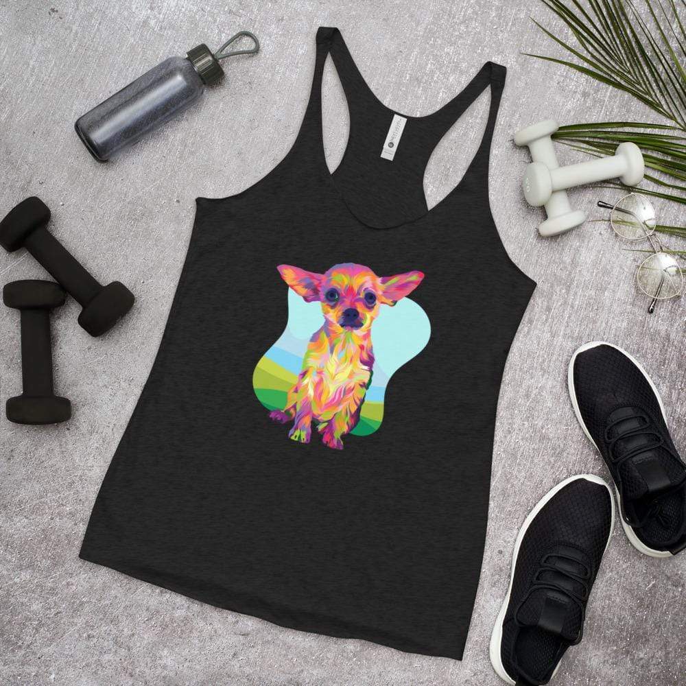 Tan Chihuahua Racerback Tank Top