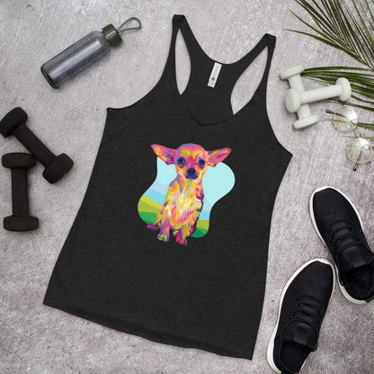 Tan Chihuahua Racerback Tank Top
