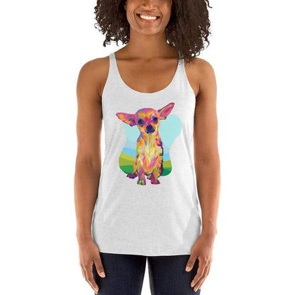 Tan Chihuahua Racerback Tank Top
