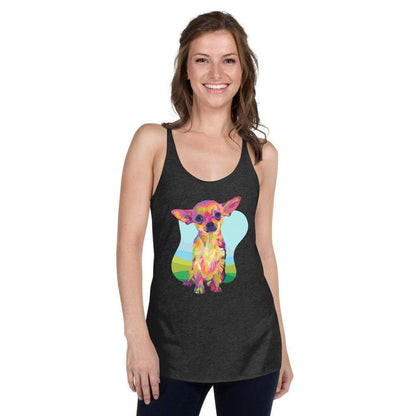 Tan Chihuahua Racerback Tank Top