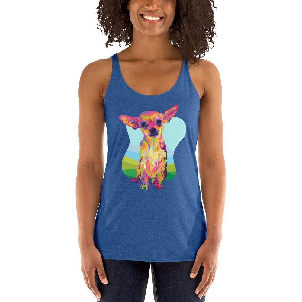 Tan Chihuahua Racerback Tank Top