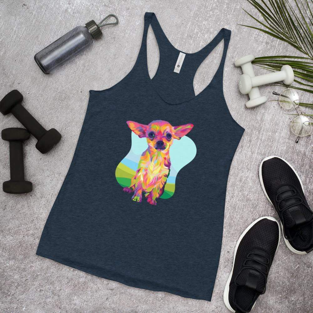 Tan Chihuahua Racerback Tank Top