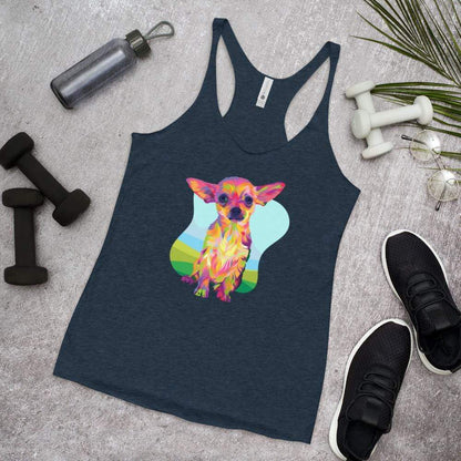 Tan Chihuahua Racerback Tank Top