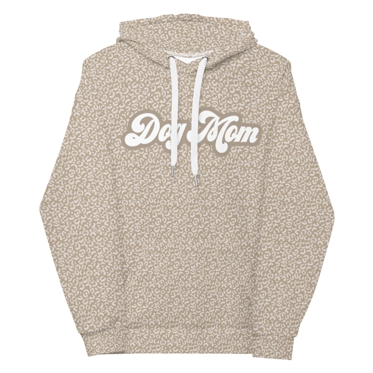 Taupe Leopard Print Dog Mom Hoodie