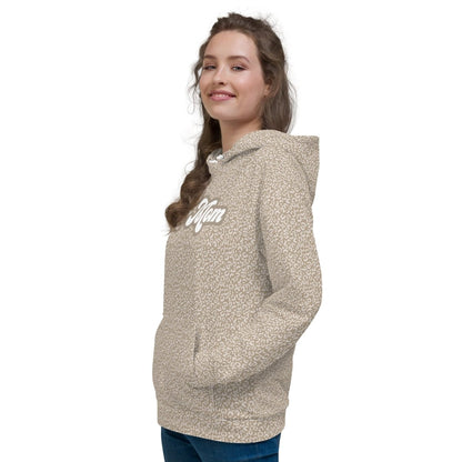 Taupe Leopard Print Dog Mom Hoodie