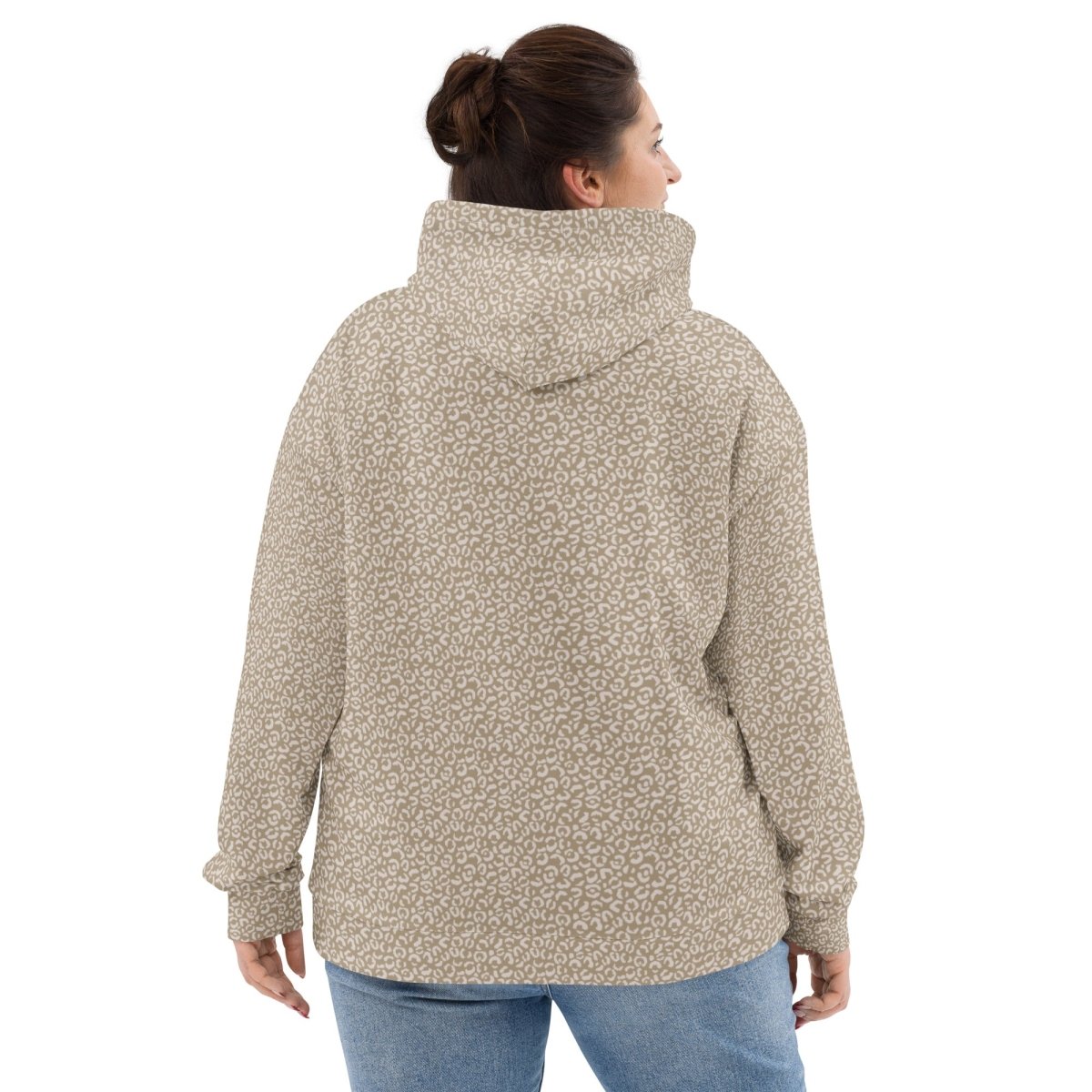 Taupe Leopard Print Dog Mom Hoodie