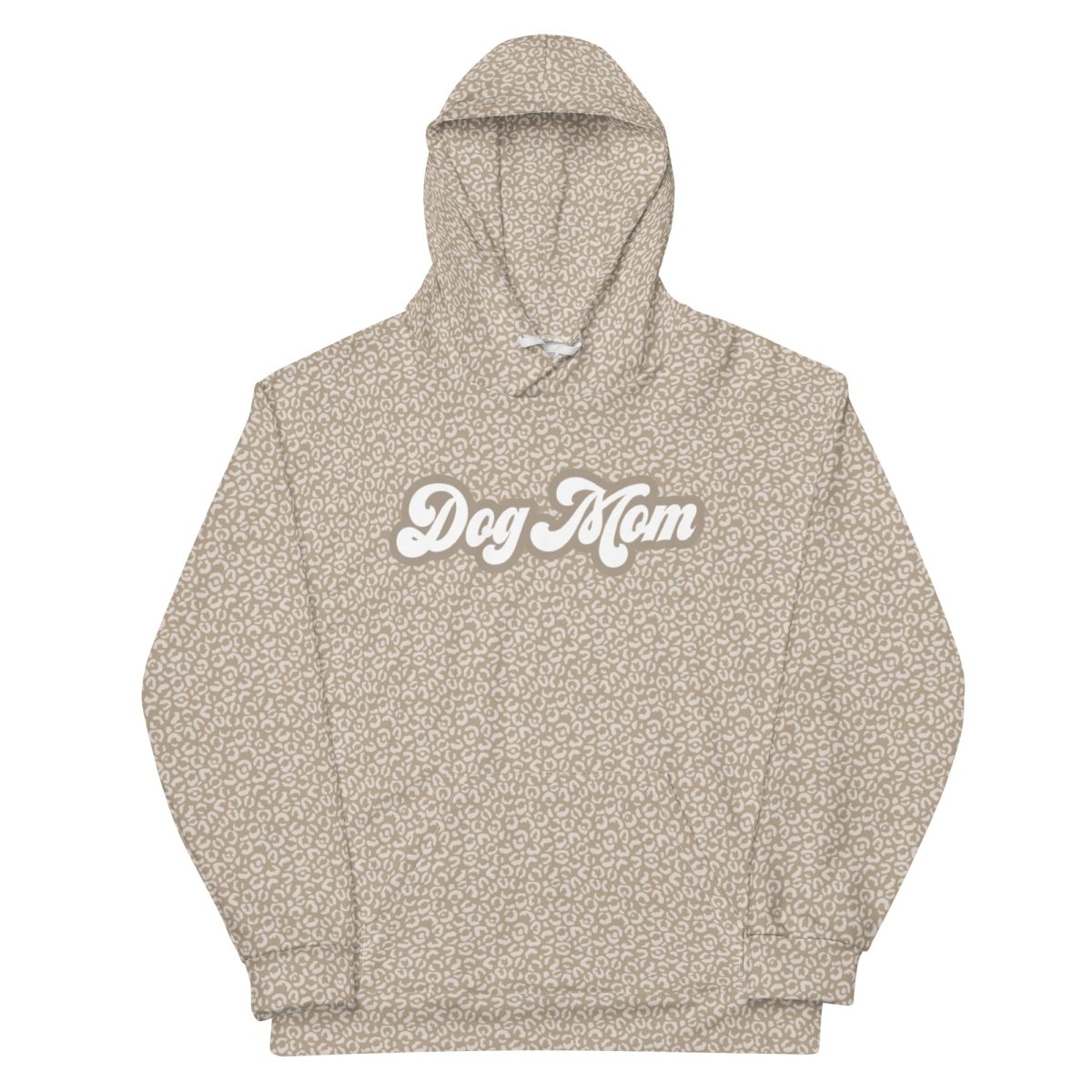 Taupe Leopard Print Dog Mom Hoodie