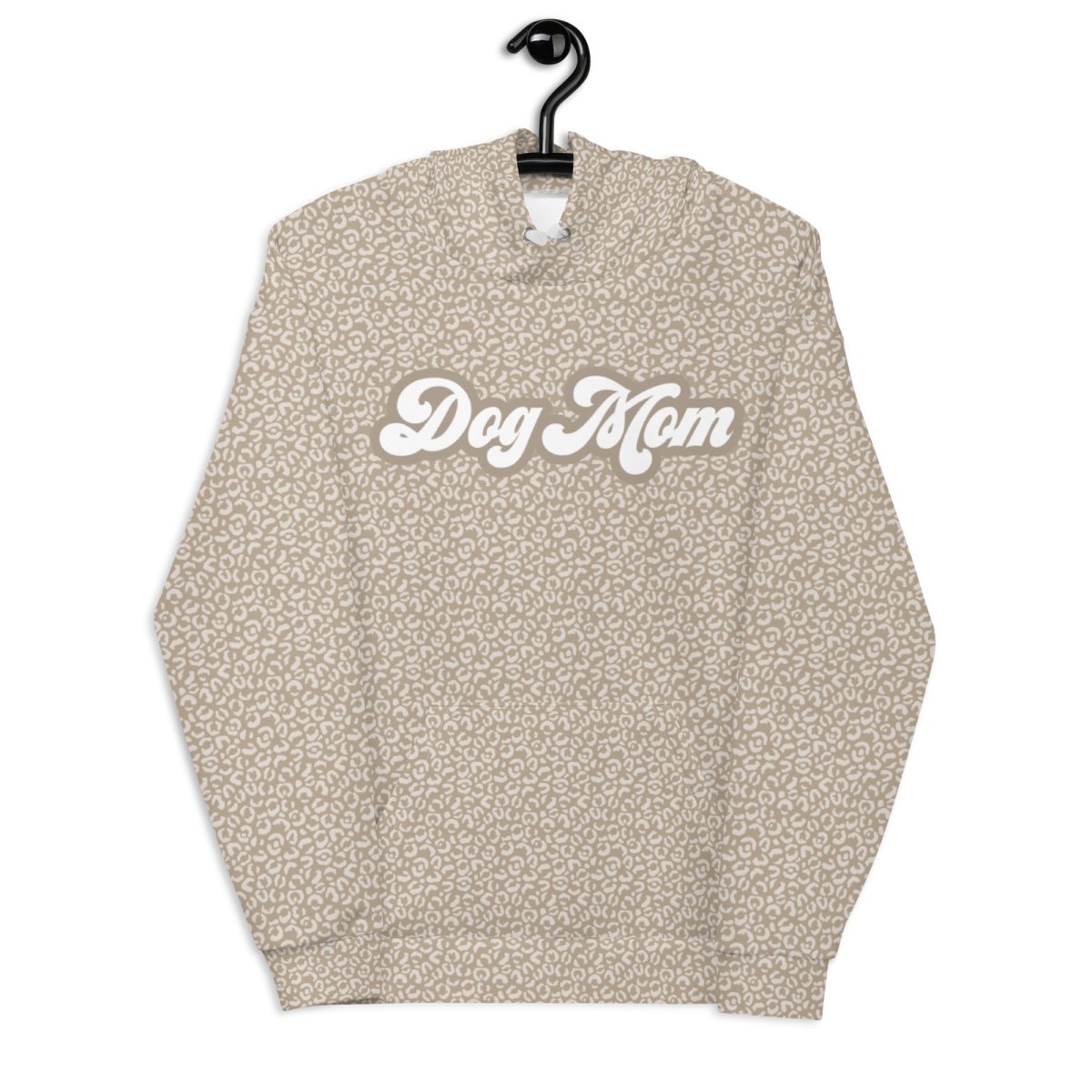 Taupe Leopard Print Dog Mom Hoodie