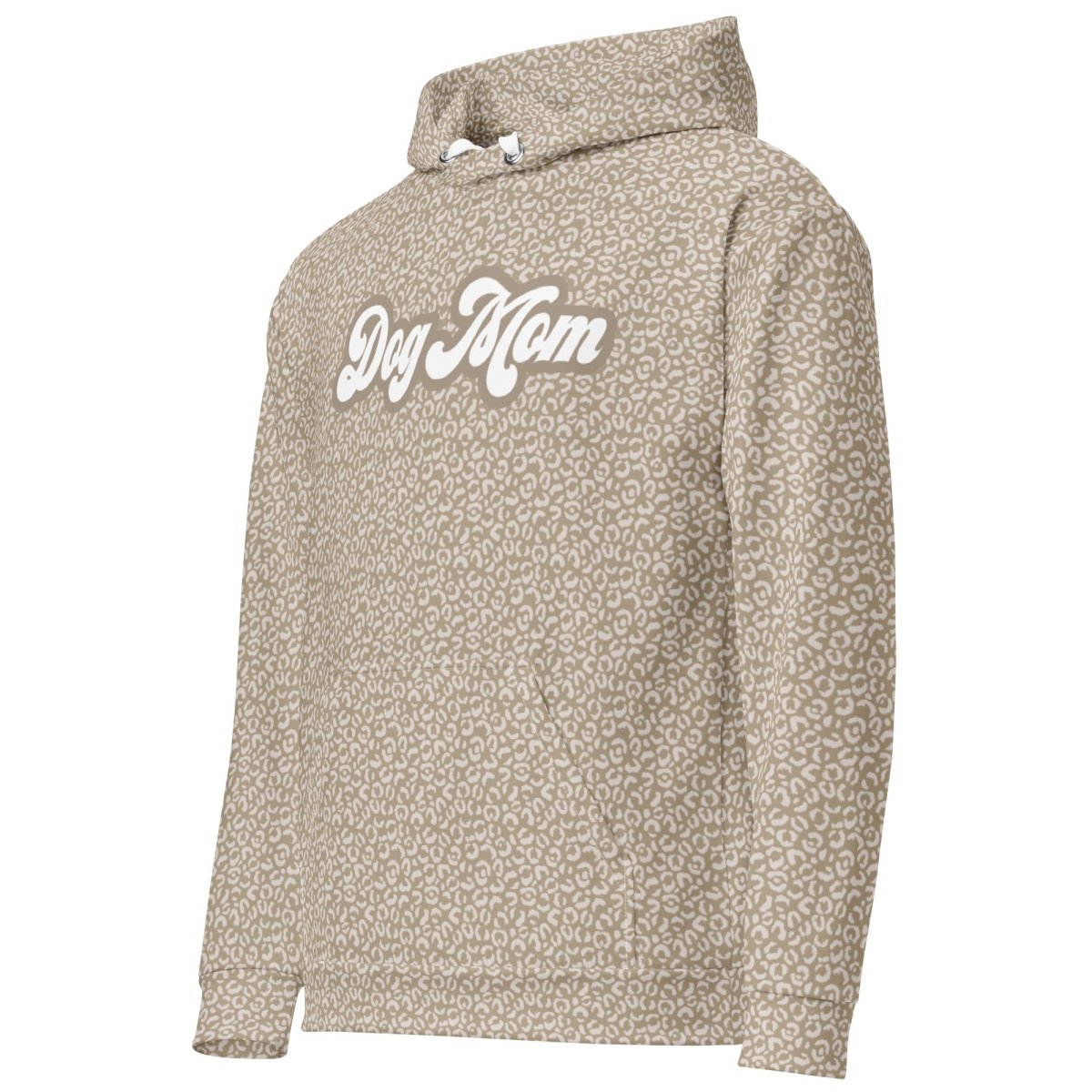 Taupe Leopard Print Dog Mom Hoodie