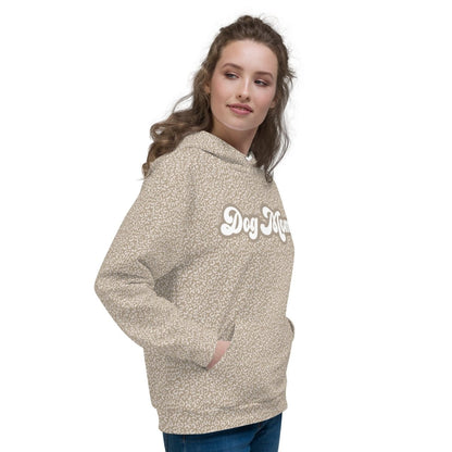 Taupe Leopard Print Dog Mom Hoodie
