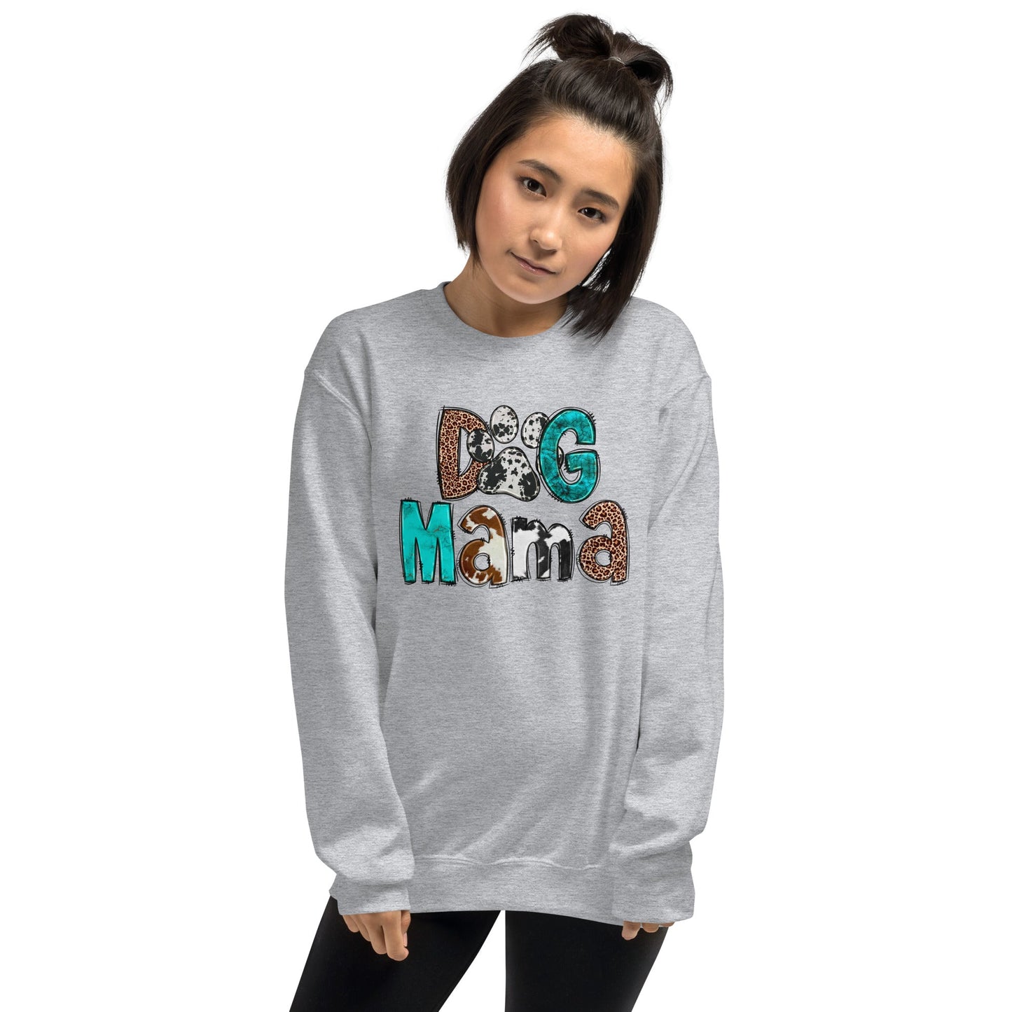 Dog Mama Cowhide Sweatshirt