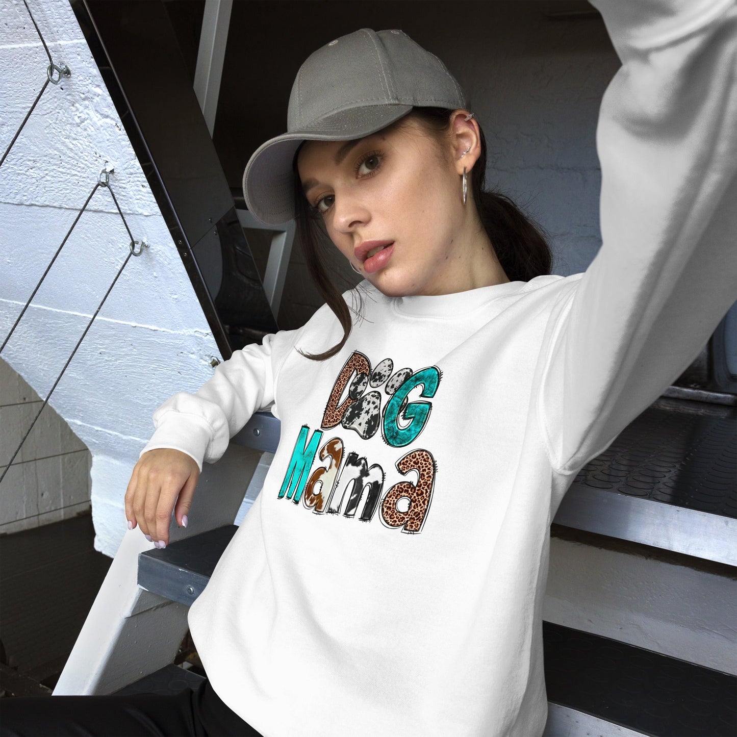 Dog Mama Cowhide Sweatshirt
