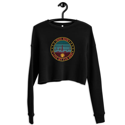 Dog Mom Vintage Crop Sweatshirt