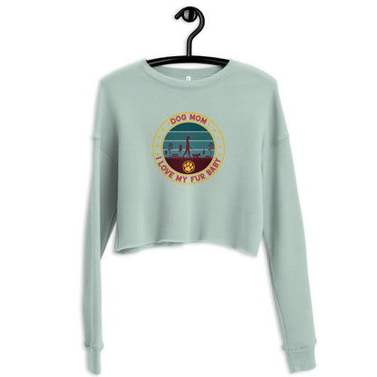Dog Mom Vintage Crop Sweatshirt