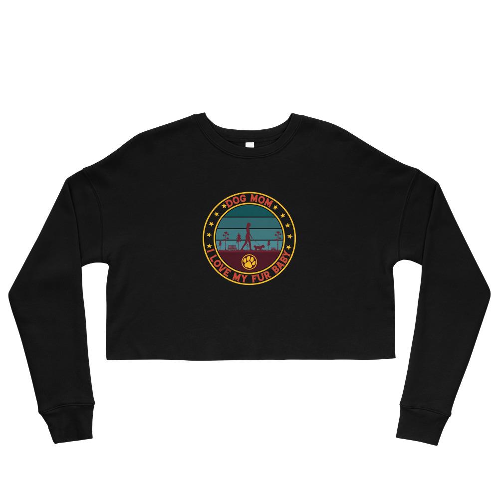 Dog Mom Vintage Crop Sweatshirt