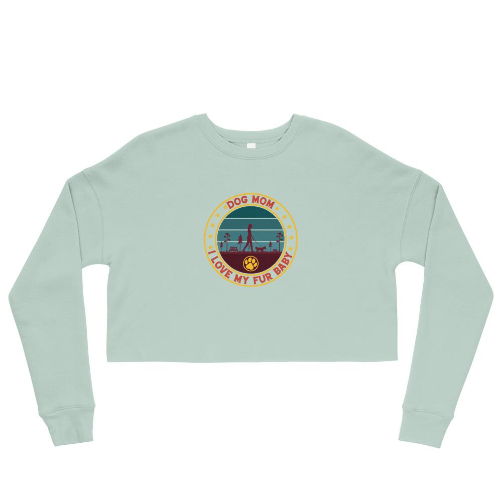 Dog Mom Vintage Crop Sweatshirt