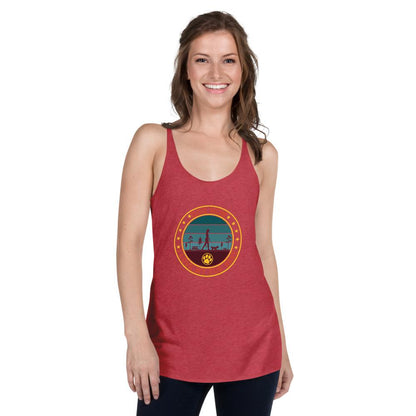Dog Mom Vintage Racerback Tank