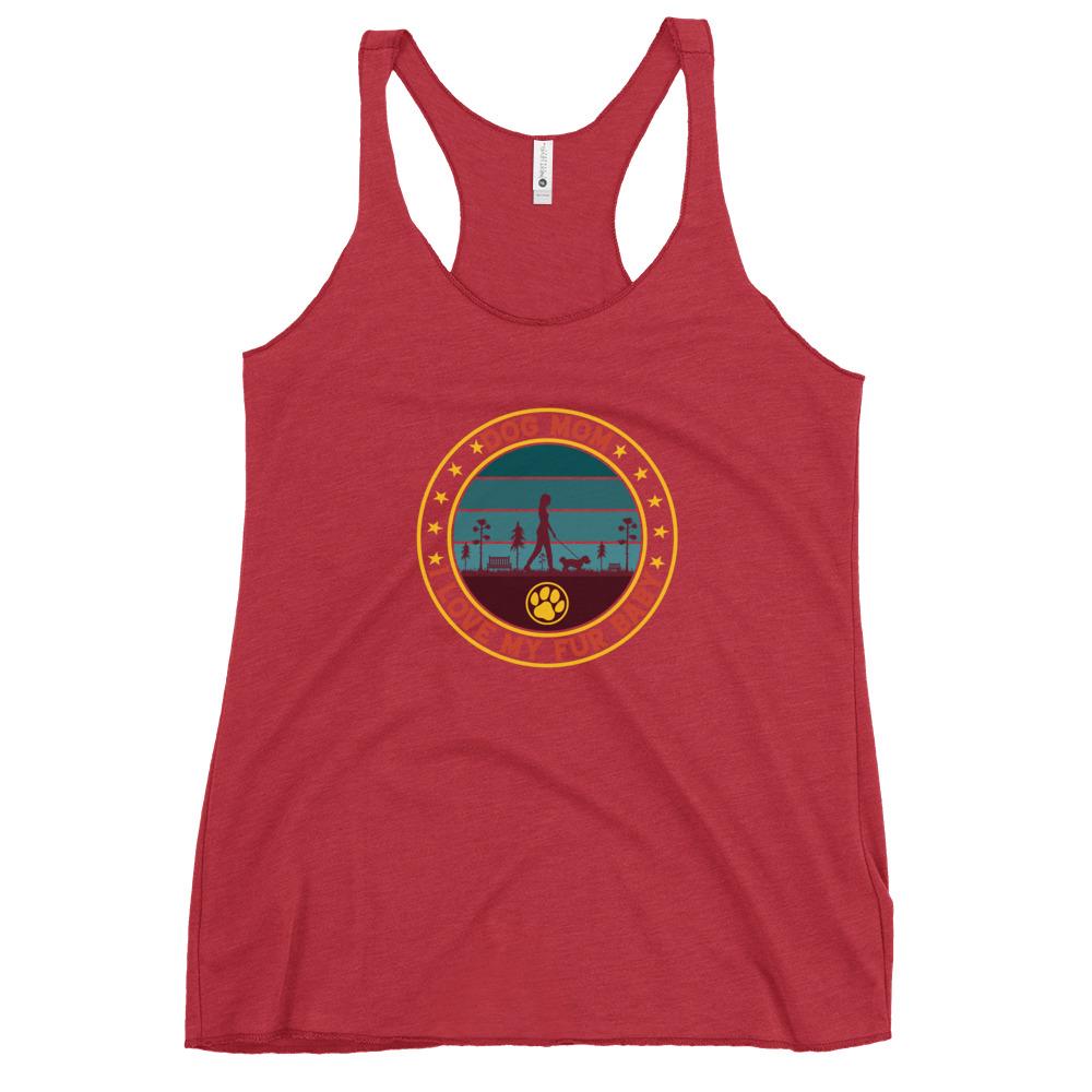 Dog Mom Vintage Racerback Tank