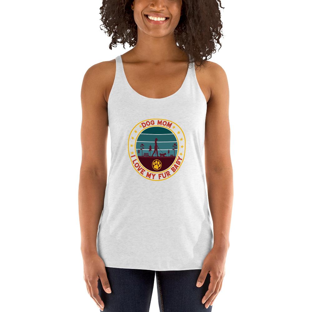 Dog Mom Vintage Racerback Tank