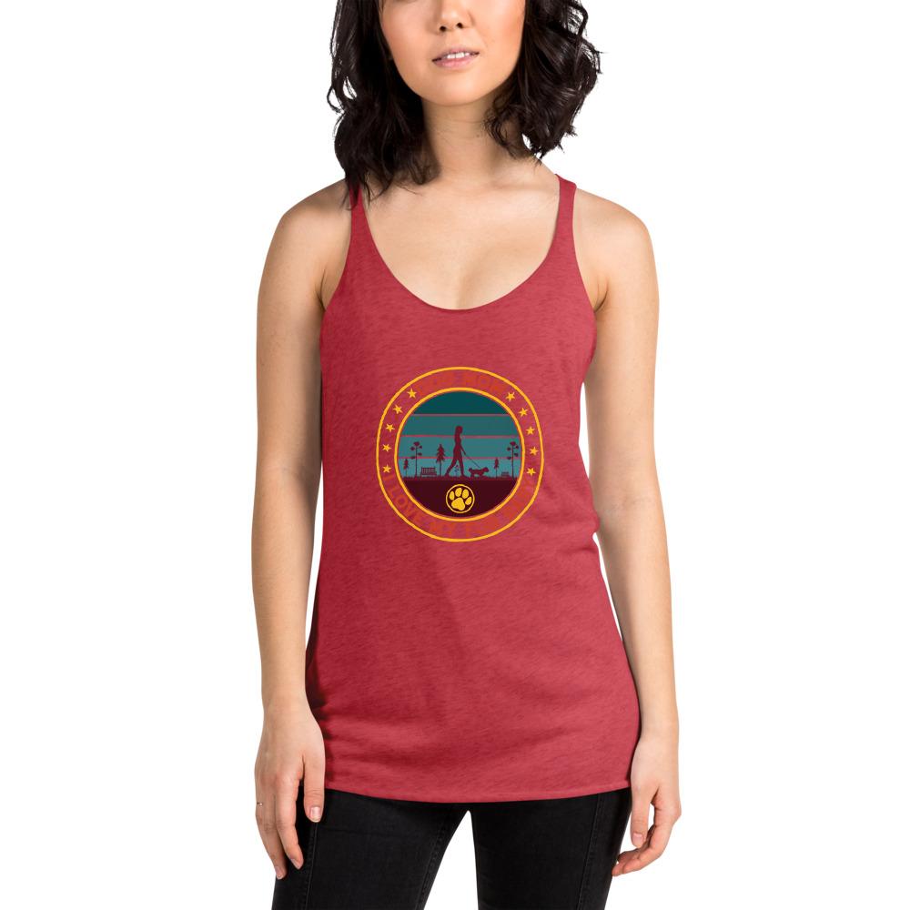 Dog Mom Vintage Racerback Tank