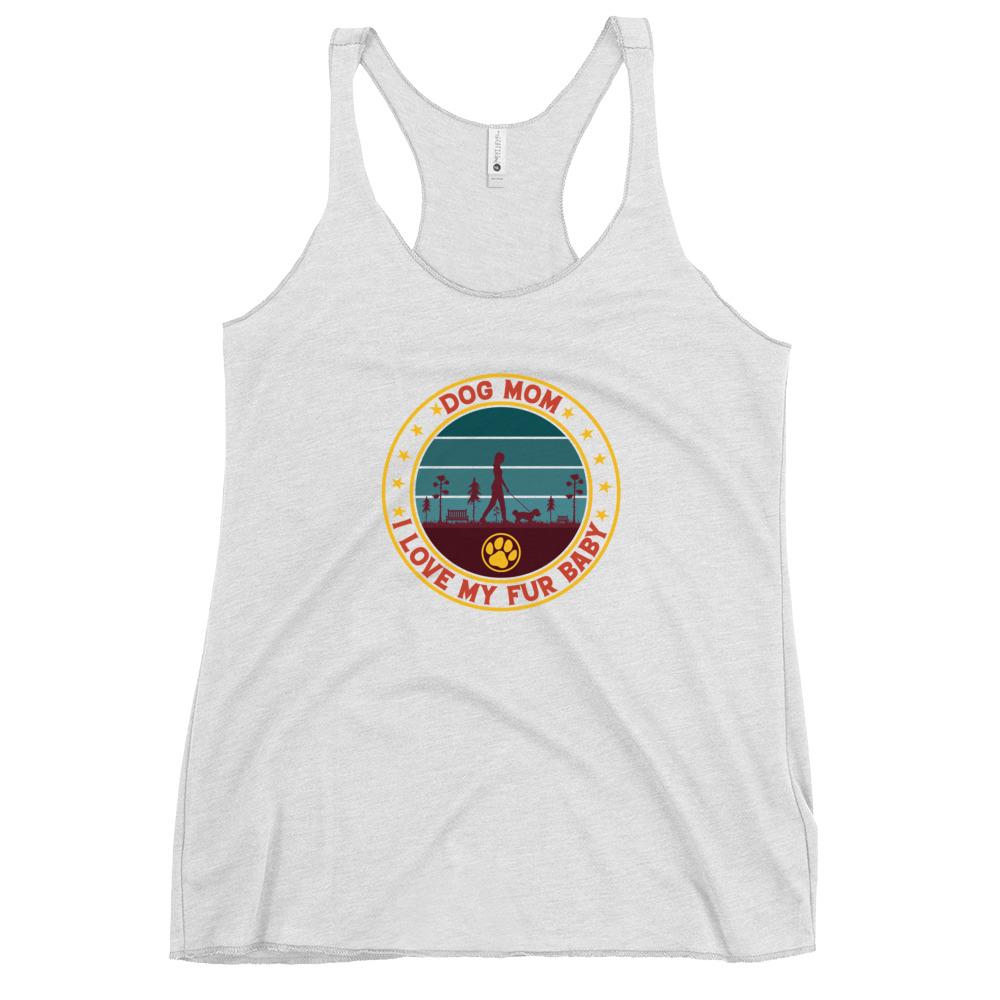 Dog Mom Vintage Racerback Tank