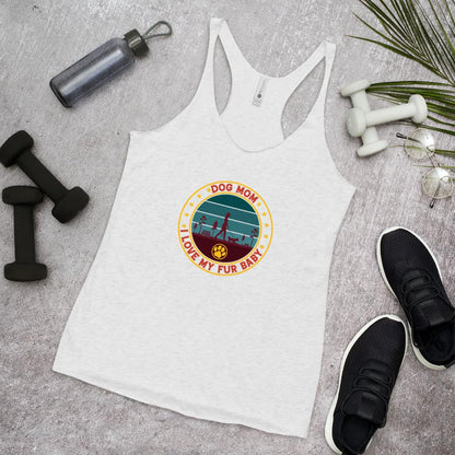Dog Mom Vintage Racerback Tank
