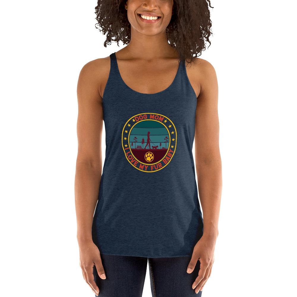 Dog Mom Vintage Racerback Tank